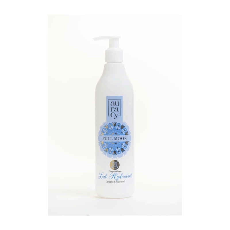 AURACY FULL MOON LAIT HYDRATANT VISAGE ET CORPS LAVANDE&BOIS SACRE 400ML