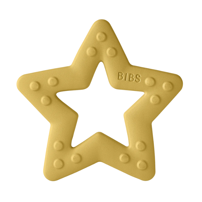 BIBS BABY BITIE ANNEAU DENTITION ETOILE JAUNE