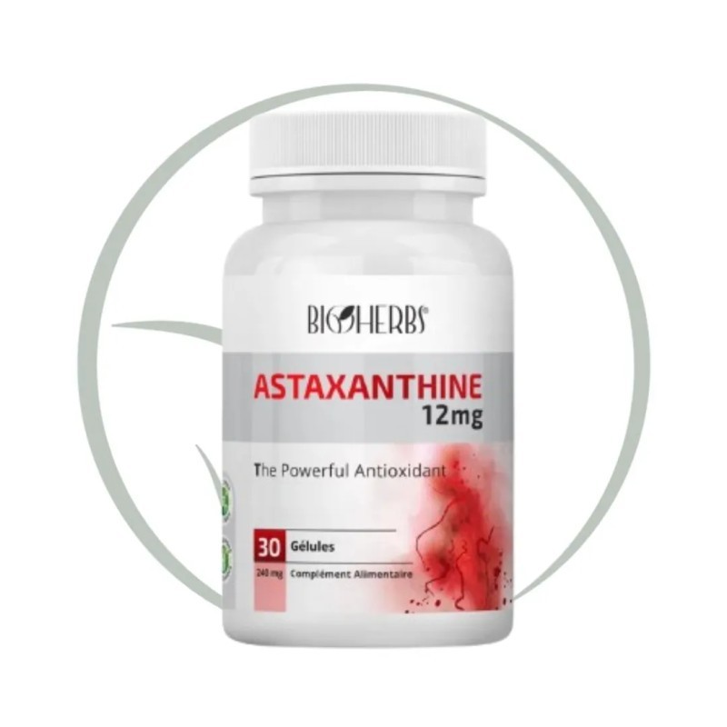 BIOHERBS ASTAXANTHINE 12MG 30 GELULES