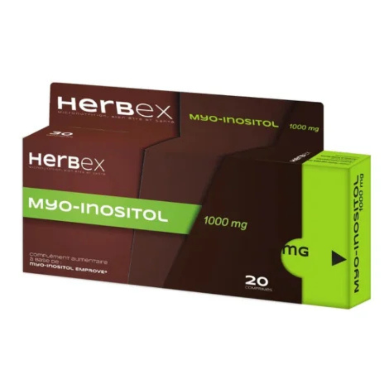 HERBEX MYO INOSITOL 1000MG 20 COMPRIMES