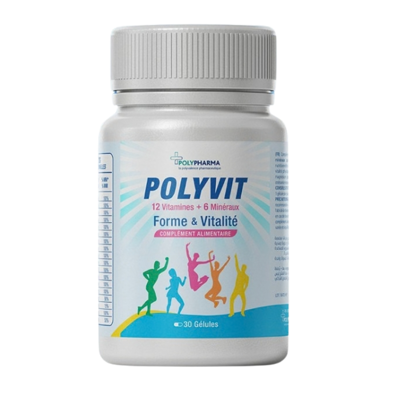 POLYPHARMA POLYVIT FORME ET VITALITE 30 GELULES