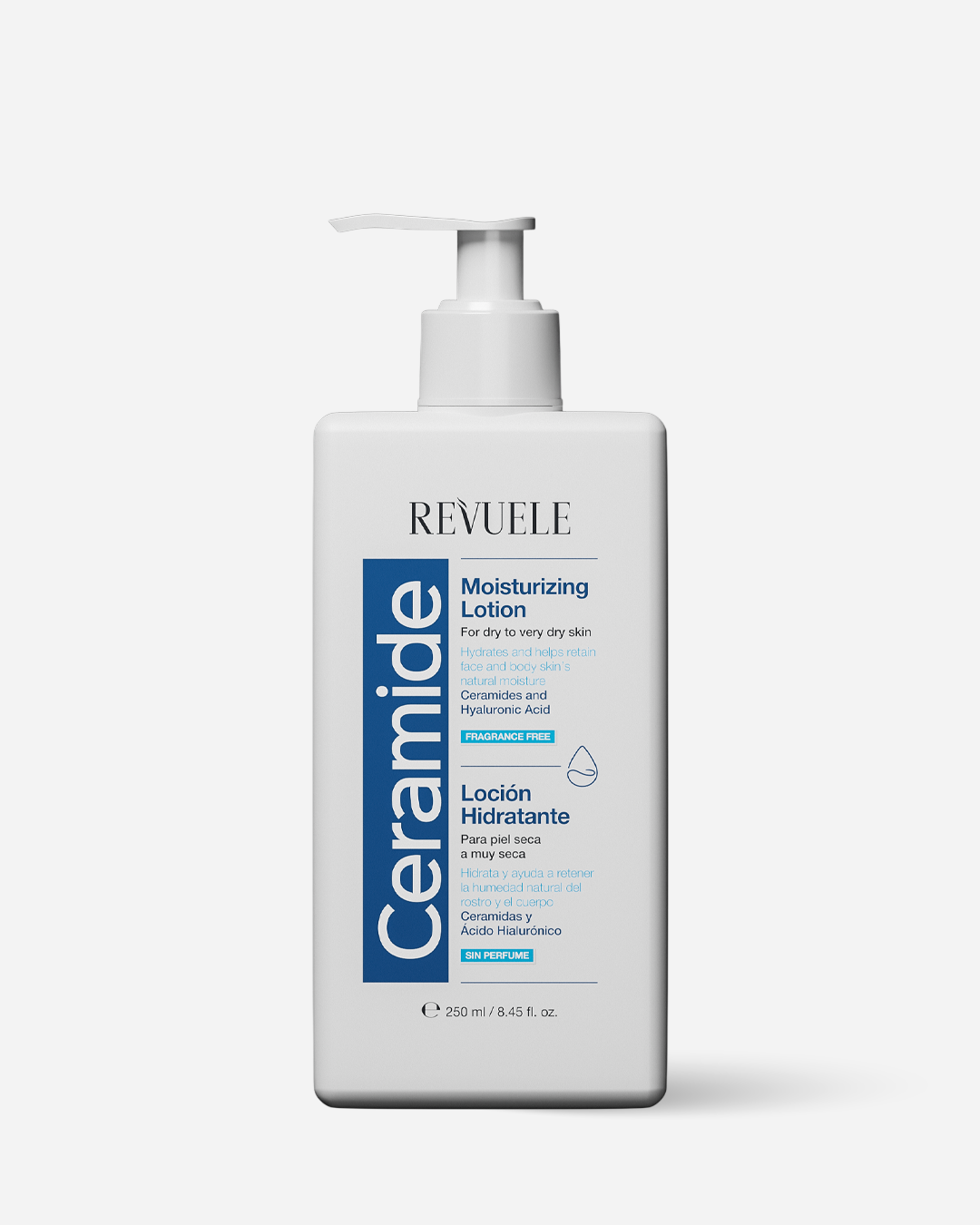 REVUELE LAIT HYDRATANT VISAGE ET CORPS POUR PEAUX SÈCHES 250ML