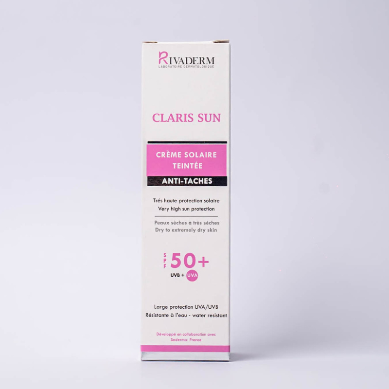 RIVADERM CLARIS SUN TEINTE SPF50+ 50ML