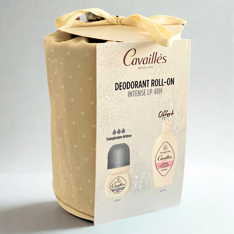 ROGE CAVAILLES BOURSE DEODORANT ROLL-ON+SOIN LAVANT INTIME EXTRA DOUX 50ML (OFFERT)