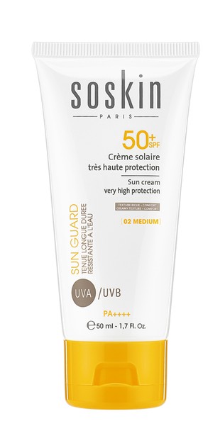 SOSKIN 03 CREME SOLAIRE TEINTEE MEDIUM DEEP SPF50+, 50 ml