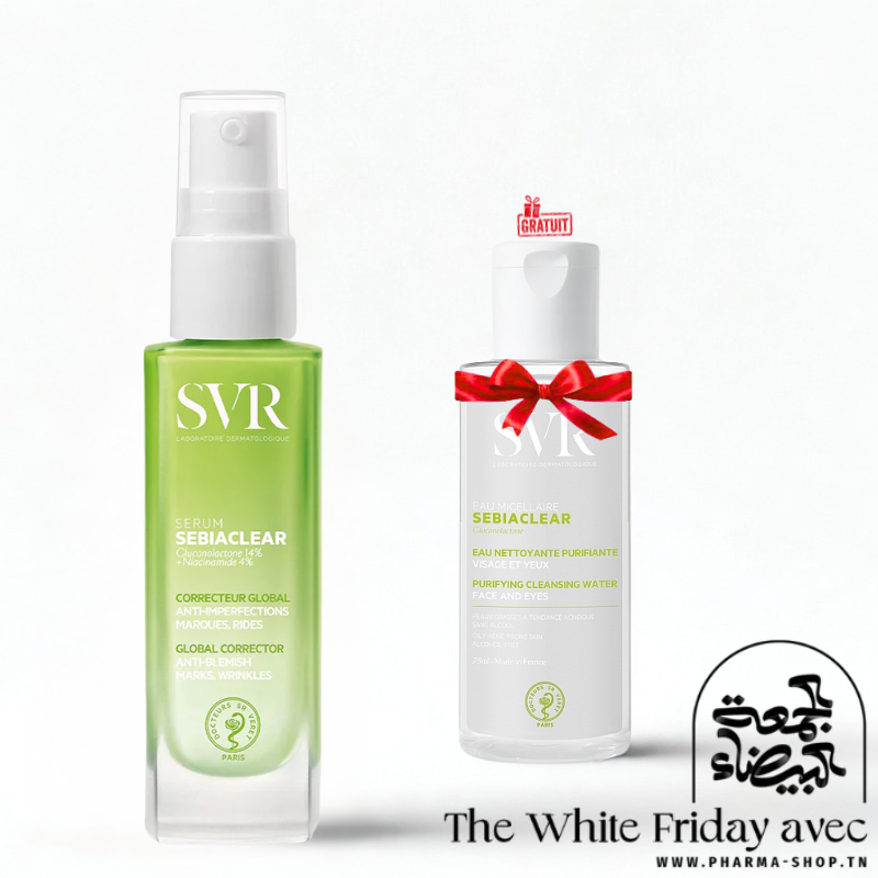 SVR SEBIACLEAR SERUM 30ML+SEBIACLEAR EAU MICELLAIRE 75ML (OFFERT)