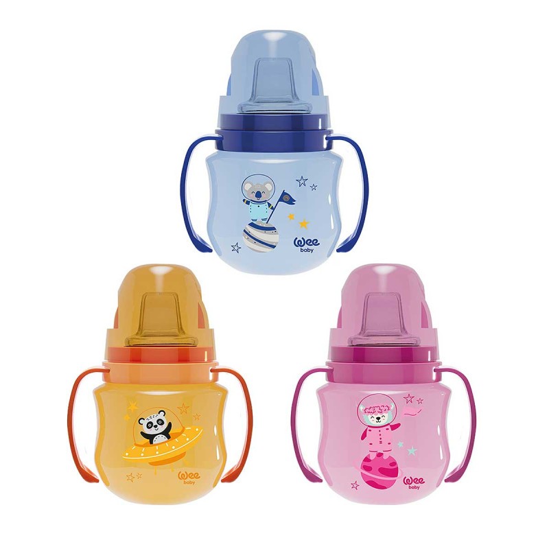 WEE BABY GLOBLET ANTI COLIQUE ANTI DEVERSEMENT AVEC ANSES 6M+ 125ML 753