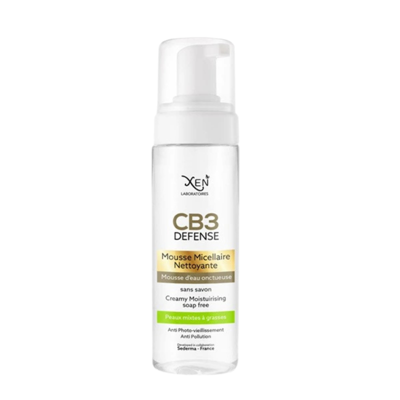 XEN CB3 DEFENSE MOUSSE MICELLAIRE NETTOYANTE PEAUX MIXTES A GRASSES 200ML